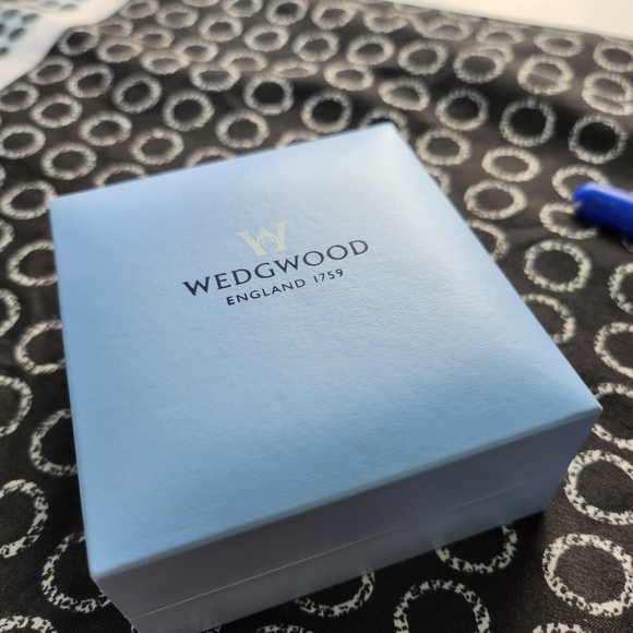 Wedgwood Blue/white Jasperware Clip Bar Pin 👔 #03 - Picture 5 of 7